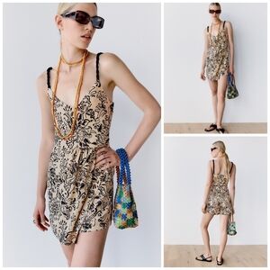 ZARA printed romper size M